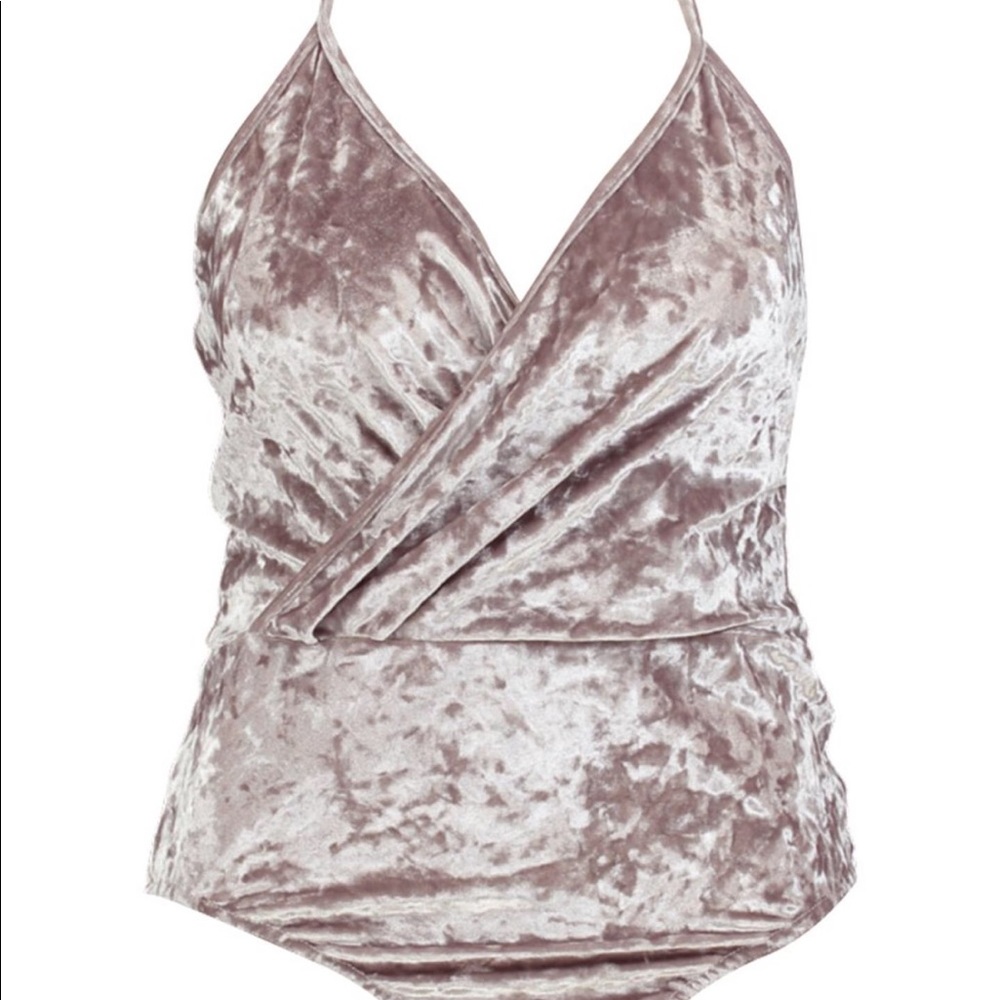 Velvet bodysuit- NWT